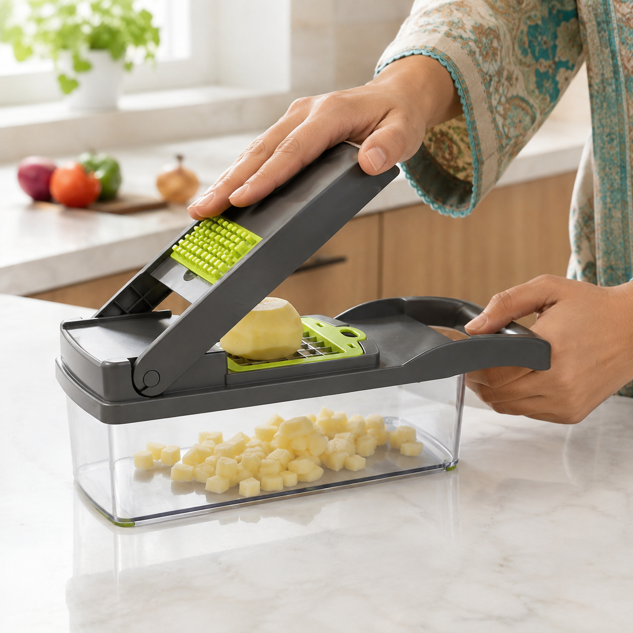 Multifunction 16-in-1 Vegetable Cutter & Slicer for Kitchen