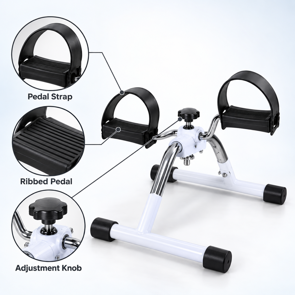 Compact Pedal Exerciser for Seniors – Desk Bike Cycle