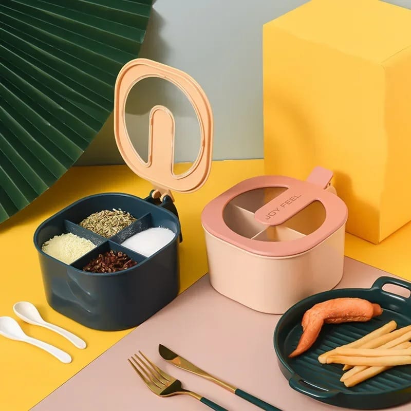 4 Grid Spice Box – Masala Kitchen Organizer
