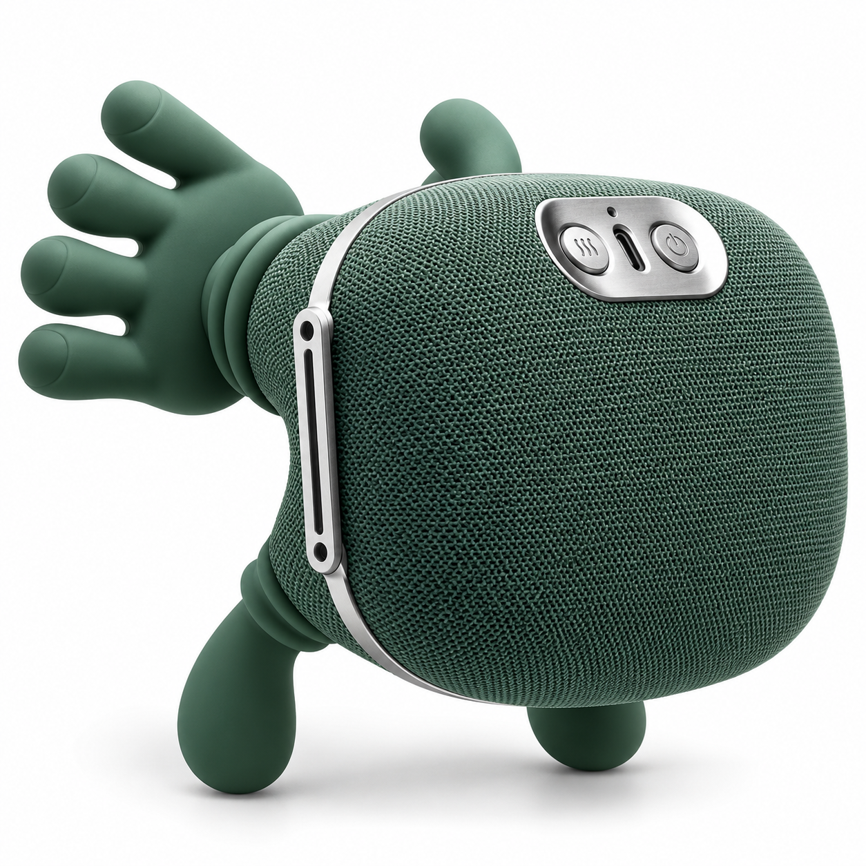 Heated shoulder and neck massager with visible control buttons